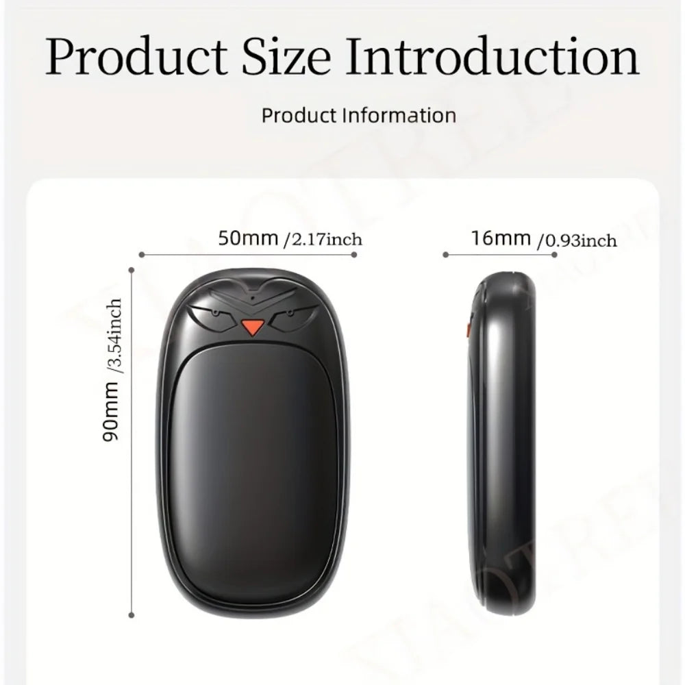 2-in-1 Hand Warmers Rechargeable 2 Pack Magnetic Electric Hand Warmer Portable Pocket Hand Warmer