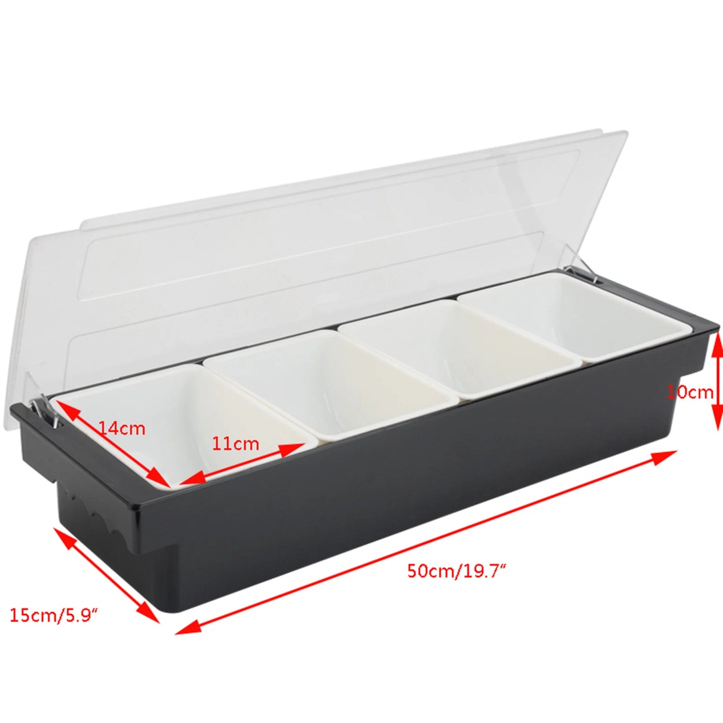 3/4/5/6 Compartment Seasoning Dispenser Caddy
