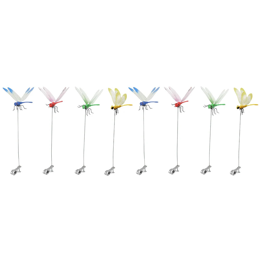 alloet Dragonfly Hat Clip Bug Deterrent Garden Decor