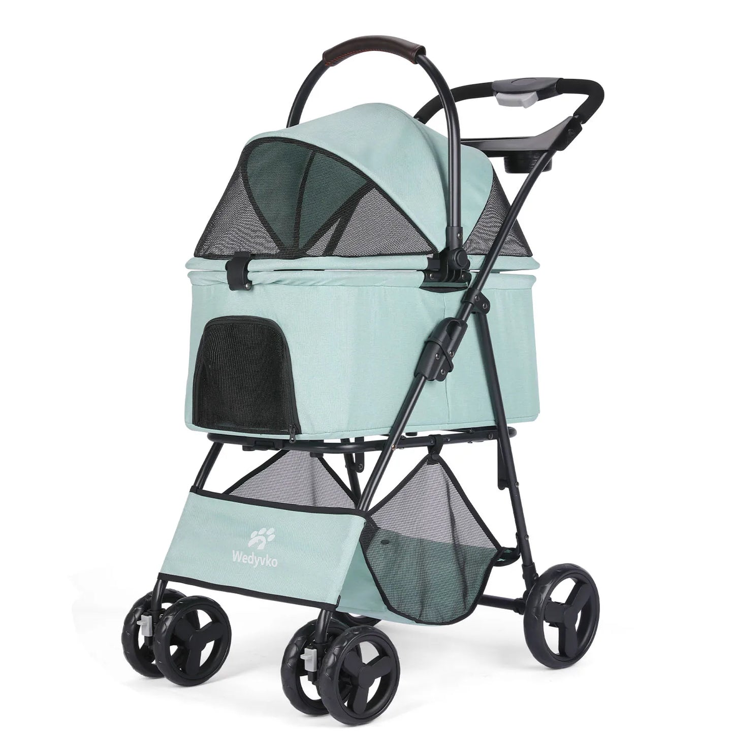 3 In 1 Pet Stroller With Removable Carrier For Small And Medium Pets