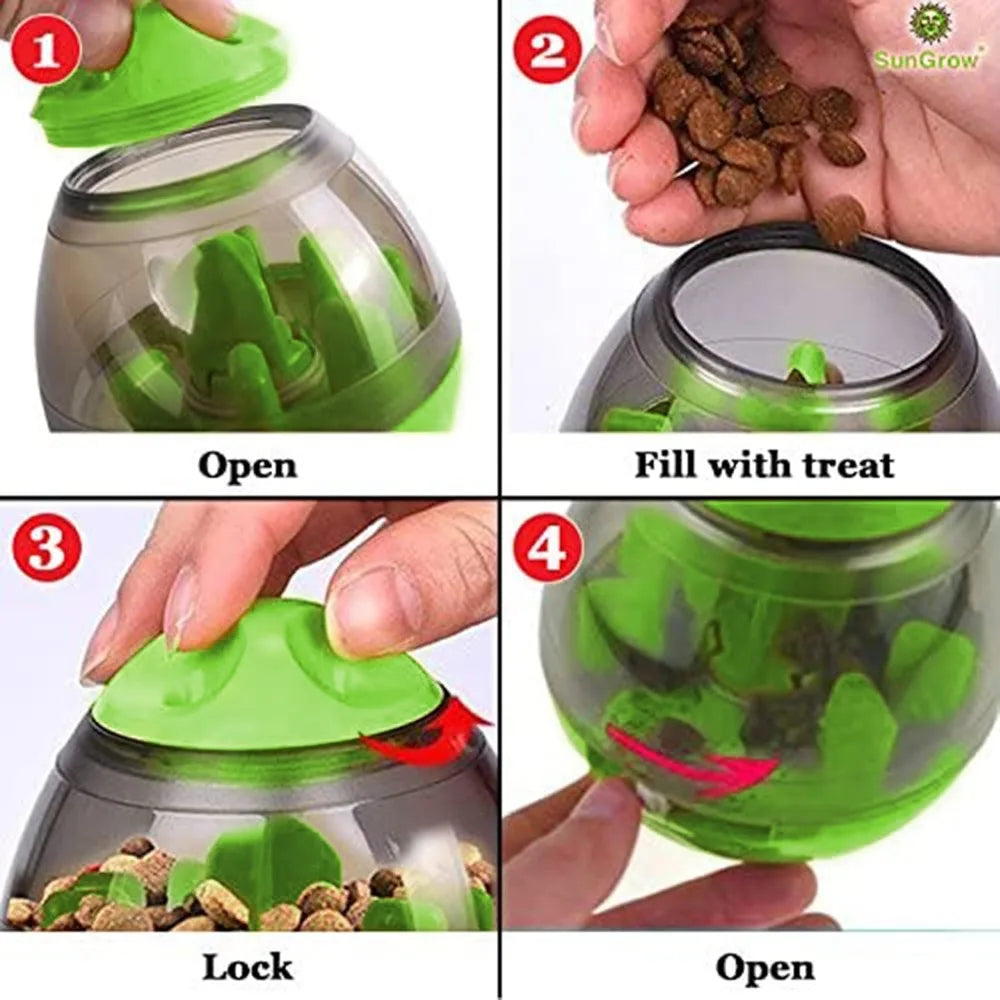 Interactive Dog Treat Ball For Small Dogs Slow Feeder Puzzle