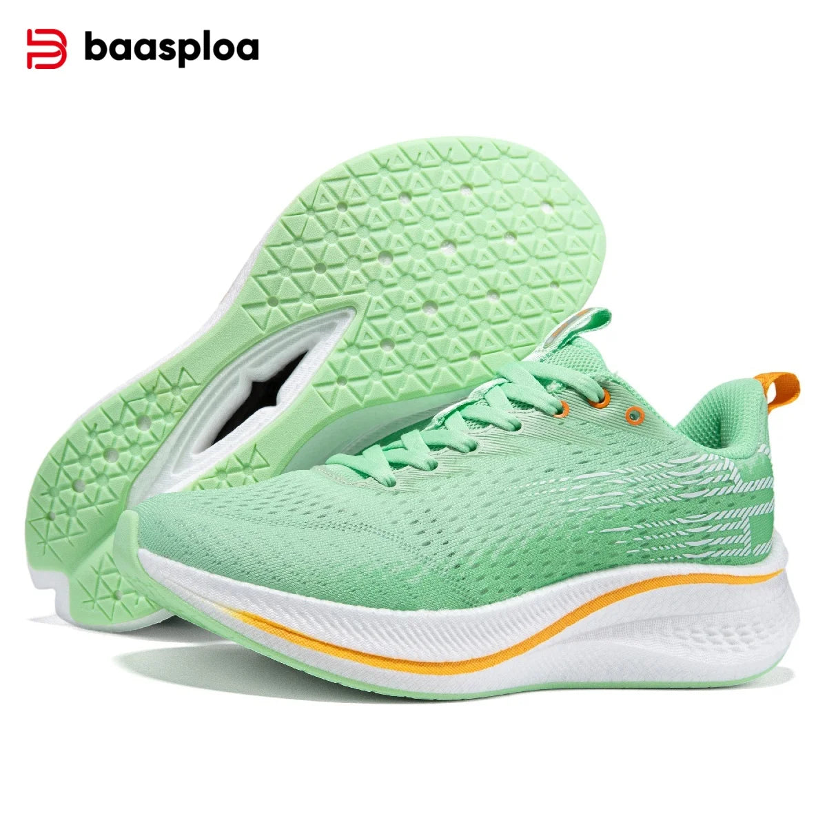 Baasploa Women Running Shoes Carbon Plate Non Slip Breathable Sneakers
