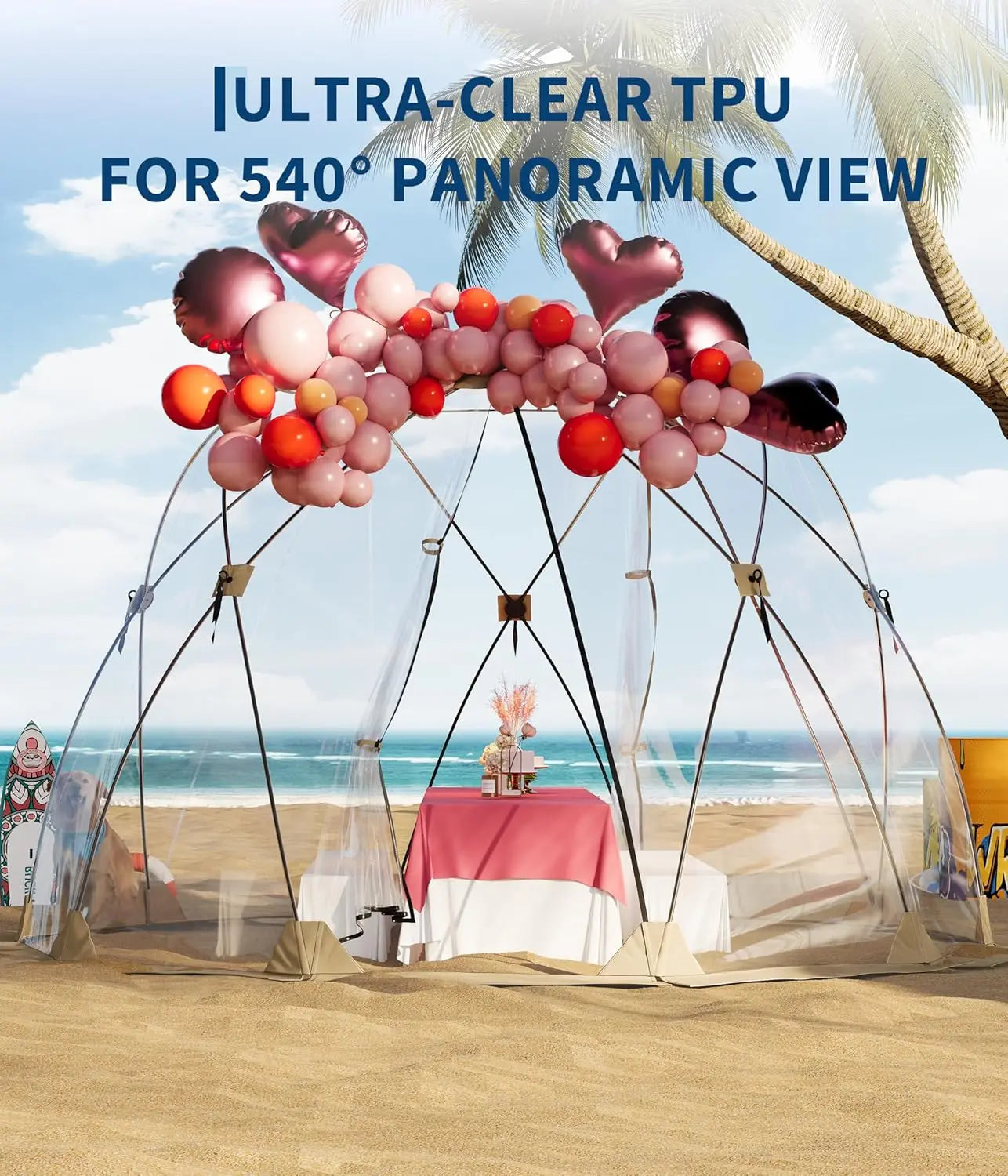 TWISTER.CK Outdoor All Weather Pop Up Garden Dome Tent Rainproof