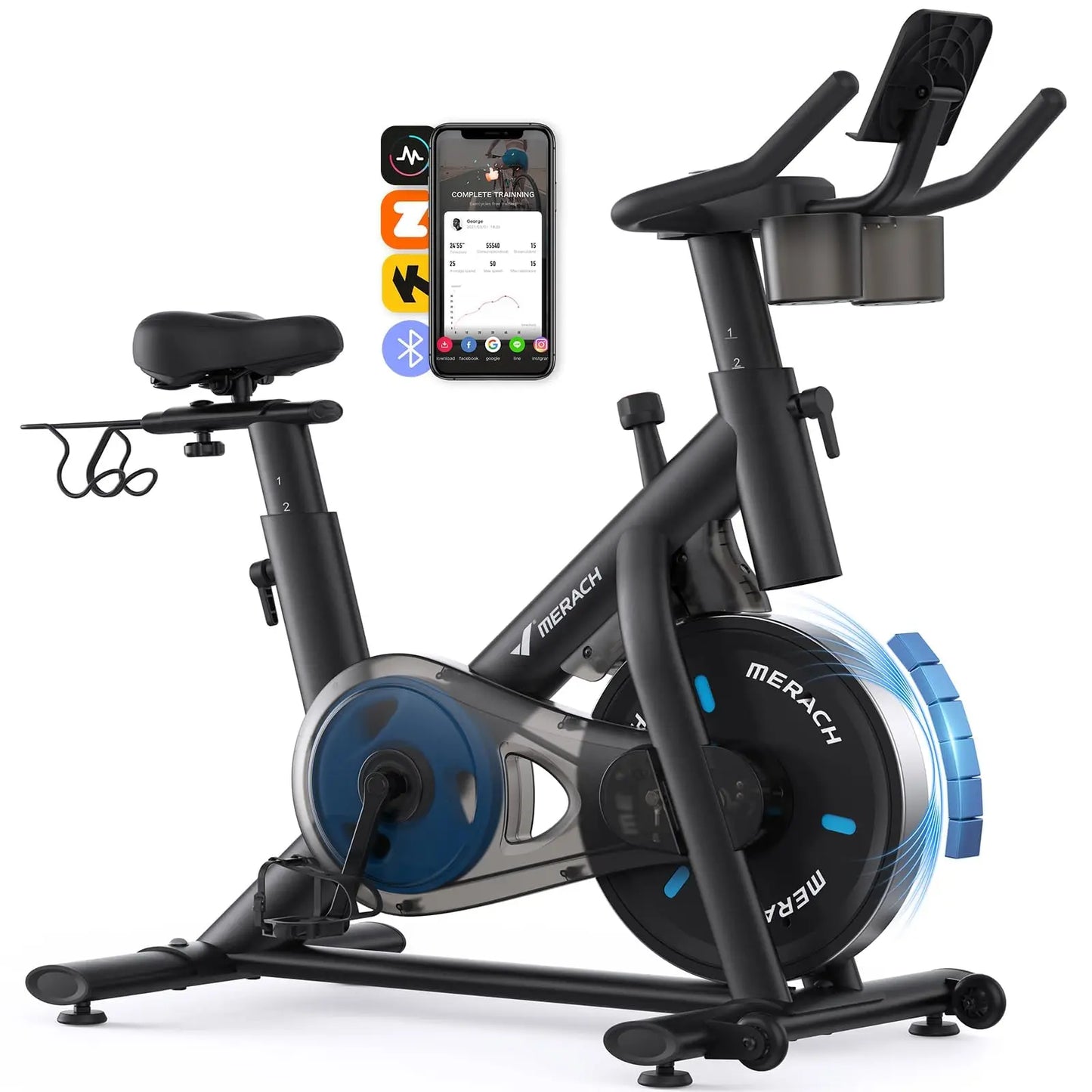 Merach Indoor Cycling Bike With Magnetic Resistance And Exclusive App