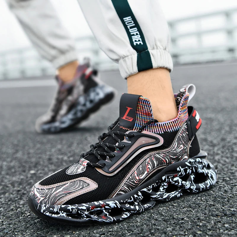 Men's Casual Breathable Sneakers TPU Outsole Running Shoes