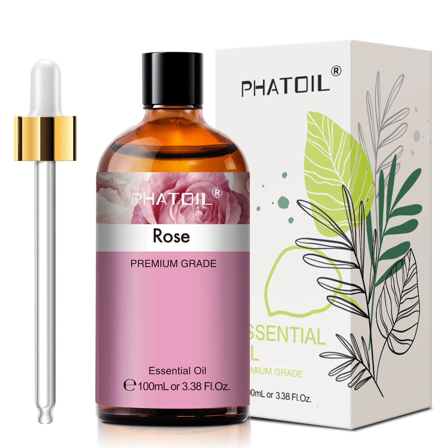 PHATOIL Pure Natural Essential Oils Lavender Jasmine Vanilla Eucalyptus