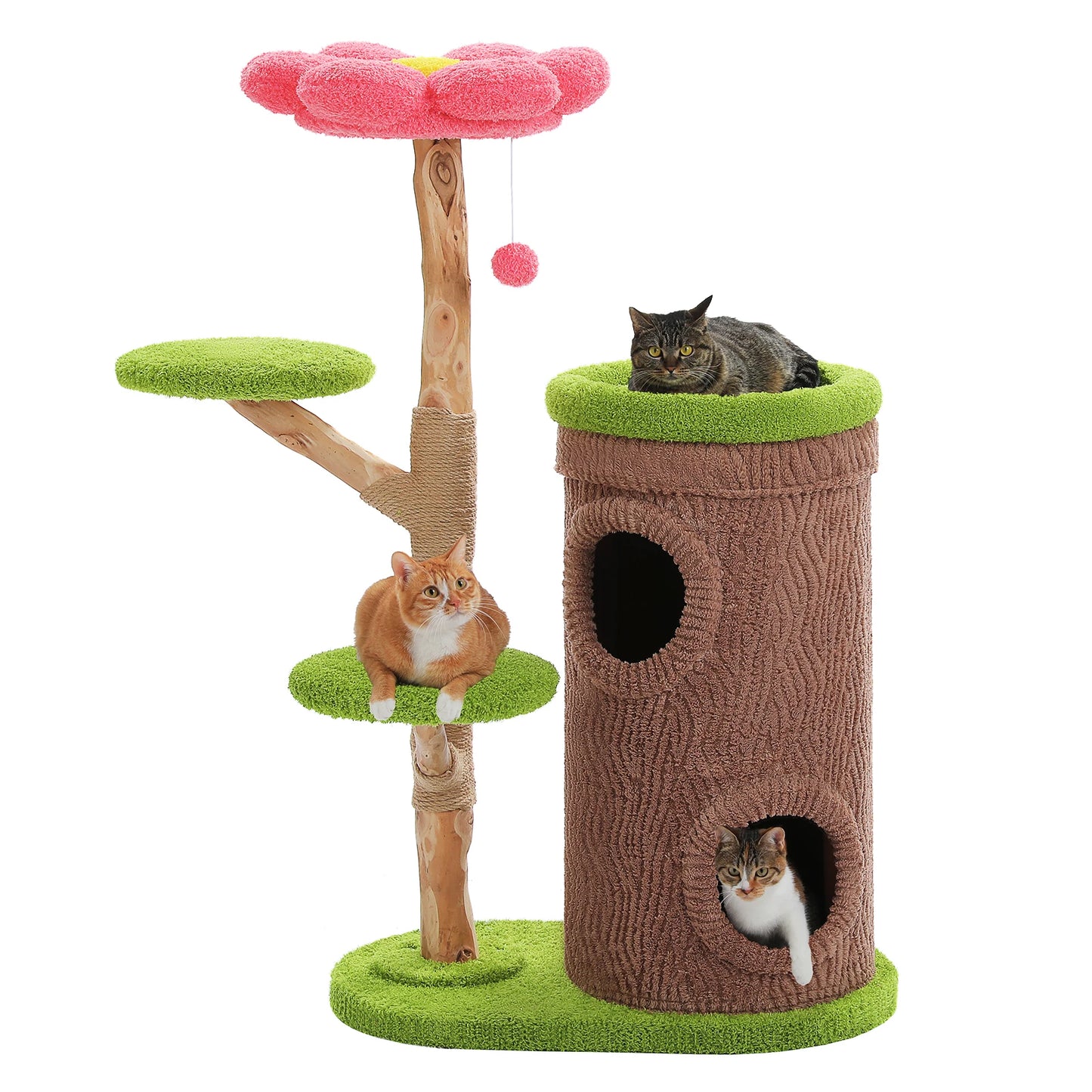 PAWZ Road Large Cat Tree With 4 Condos And Scratching Post