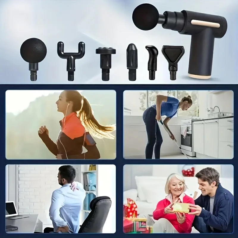 Altruism Fitness Hammer Compact Deep Tissue Massager With Interchangeable Heads