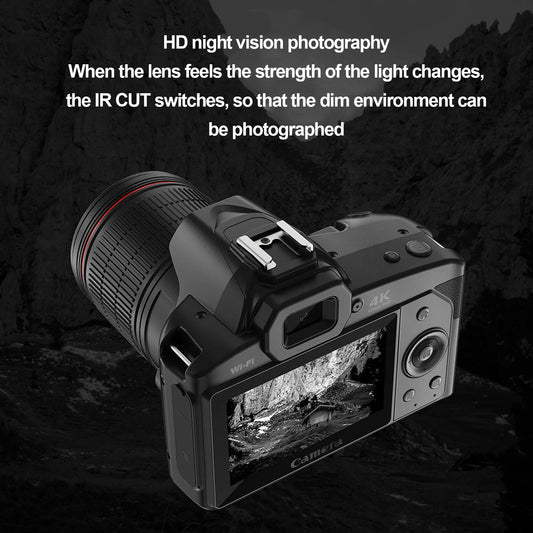 Digital Camera With IPS Screen 4K Night Vision Camcorder