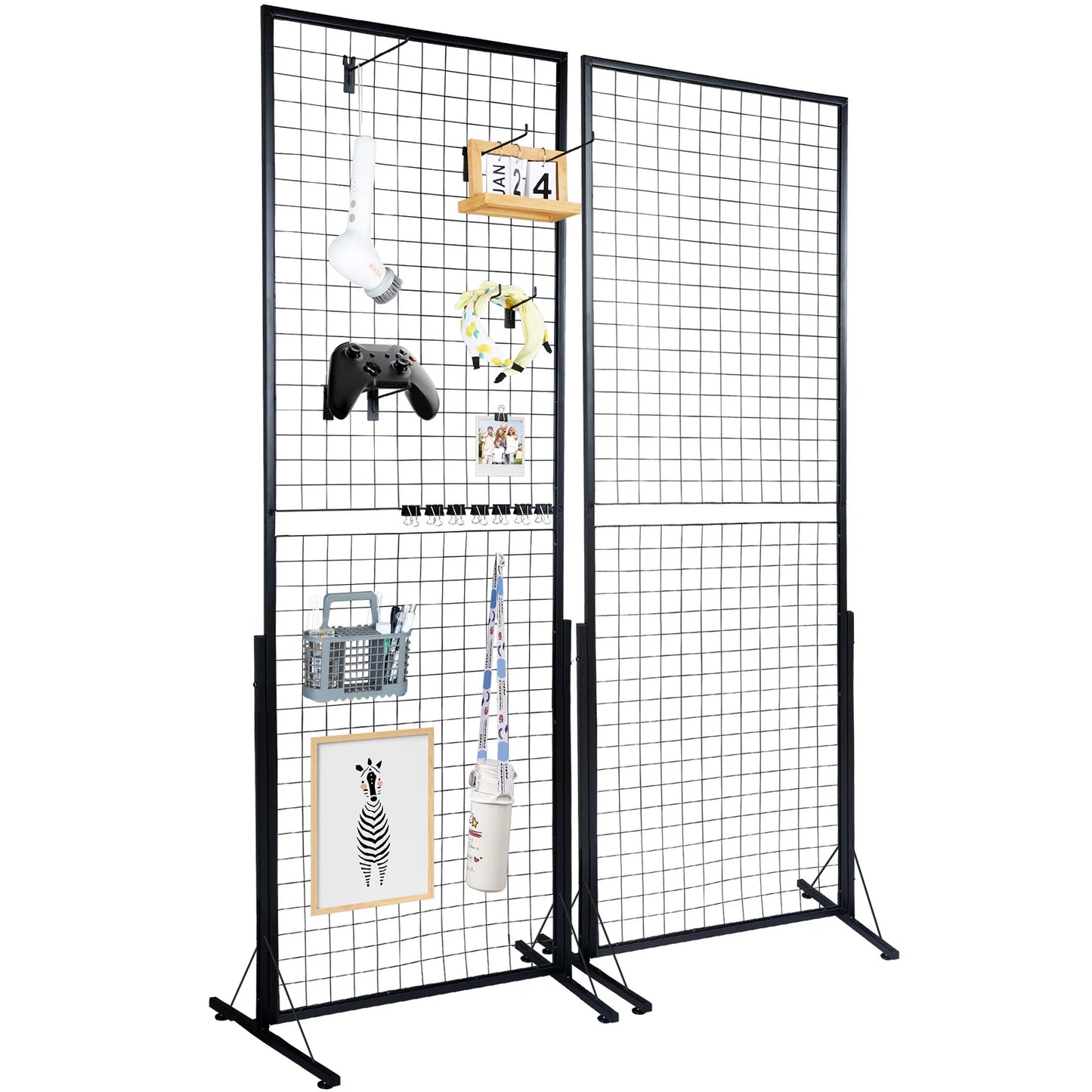 SucceBuy Grid Wall Panels Tower Wire Gridwall Display Racks
