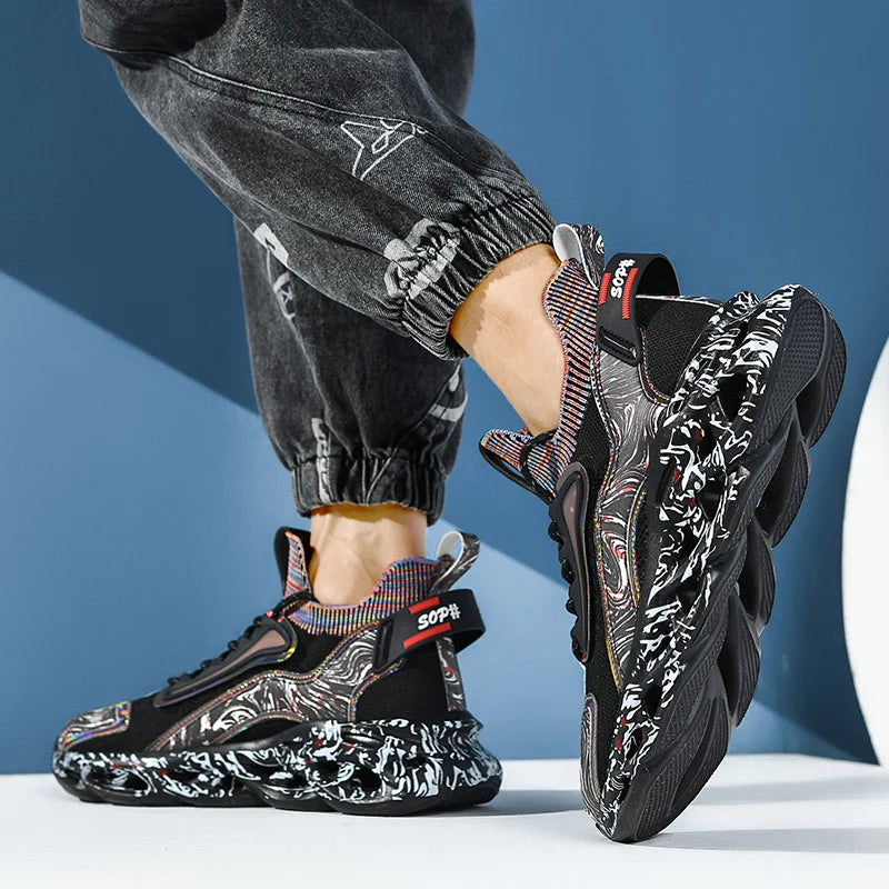 Men's Casual Breathable Sneakers TPU Outsole Running Shoes
