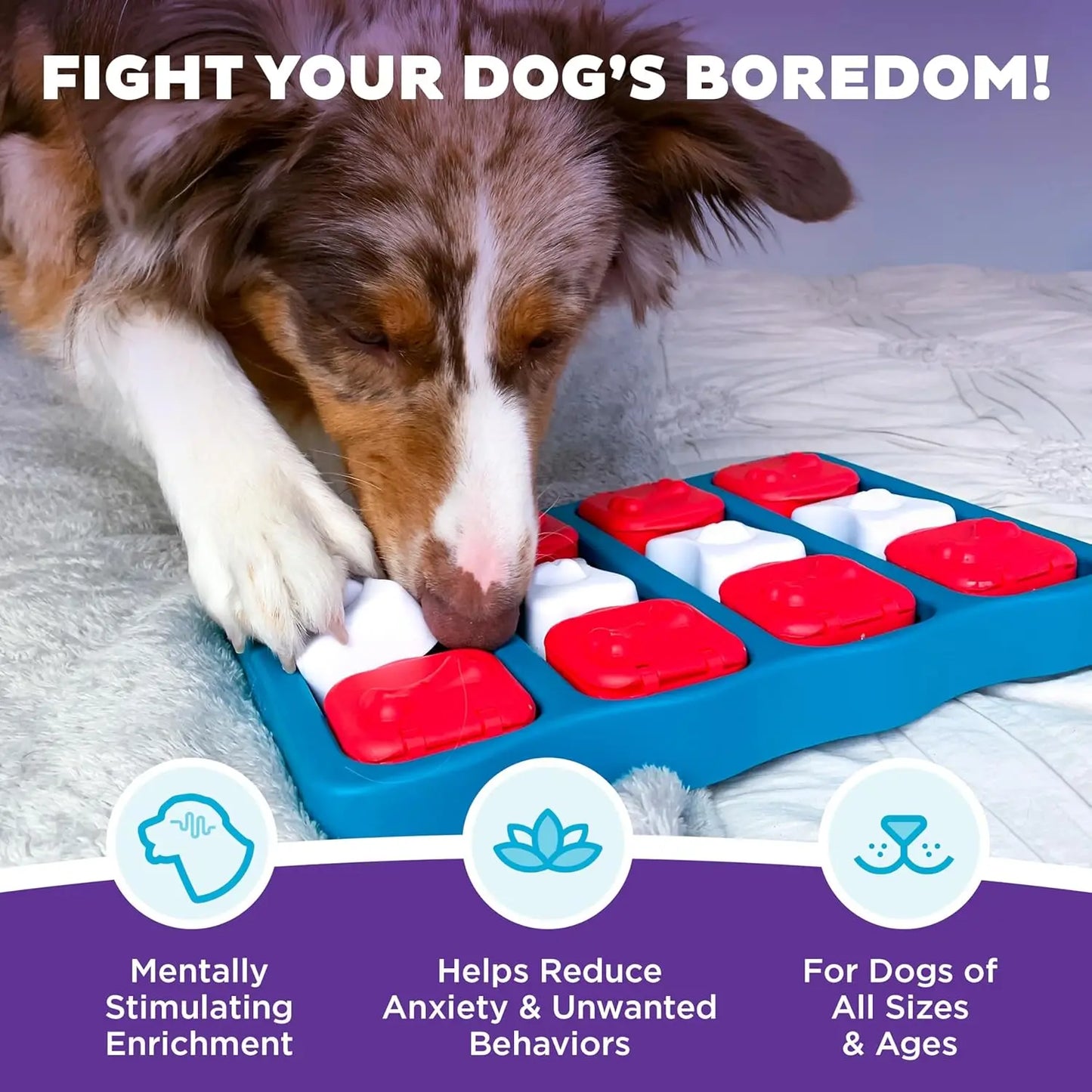 Nina Ottosson Dog Brick Treat Puzzle Toy for Mental Stimulation