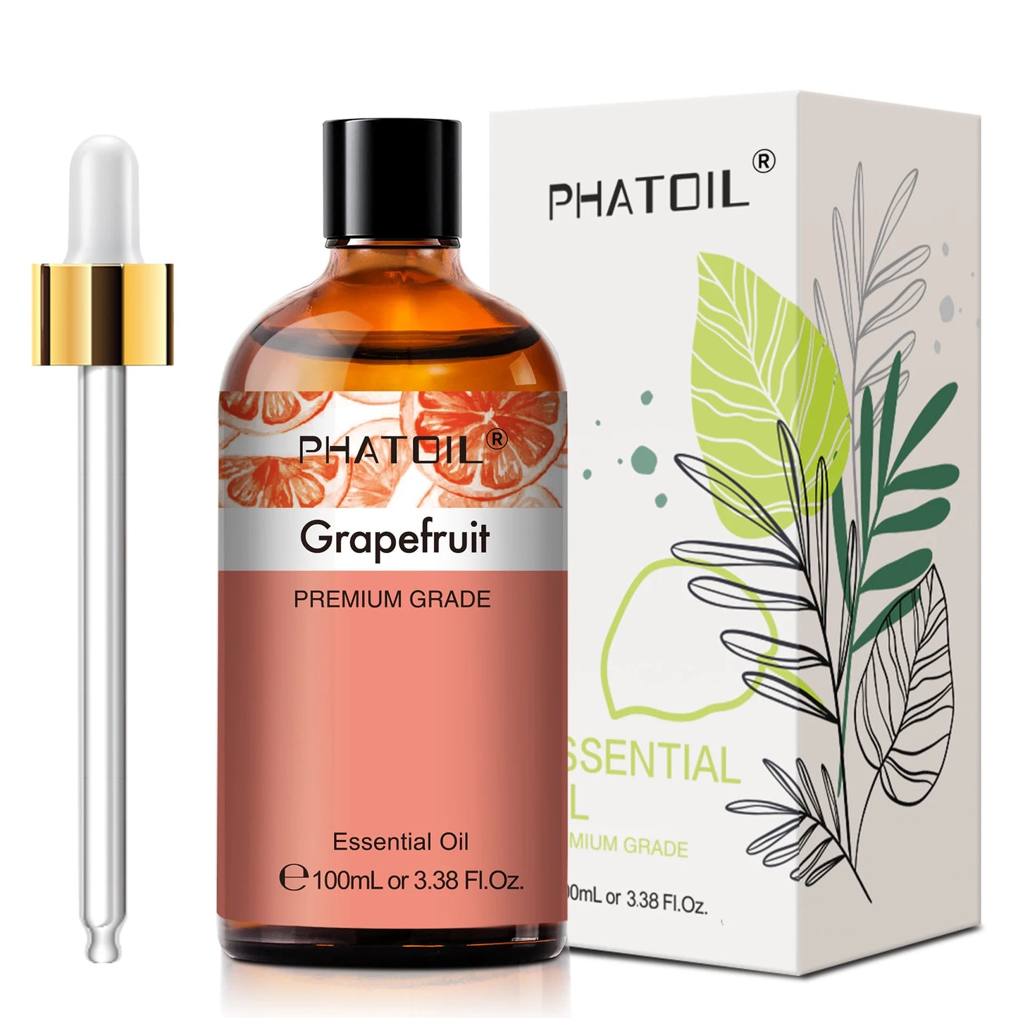 PHATOIL Pure Natural Essential Oils Lavender Jasmine Vanilla Eucalyptus