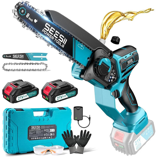 Seesii Brushless Cordless Chainsaw 1000W For Makita 18V Battery