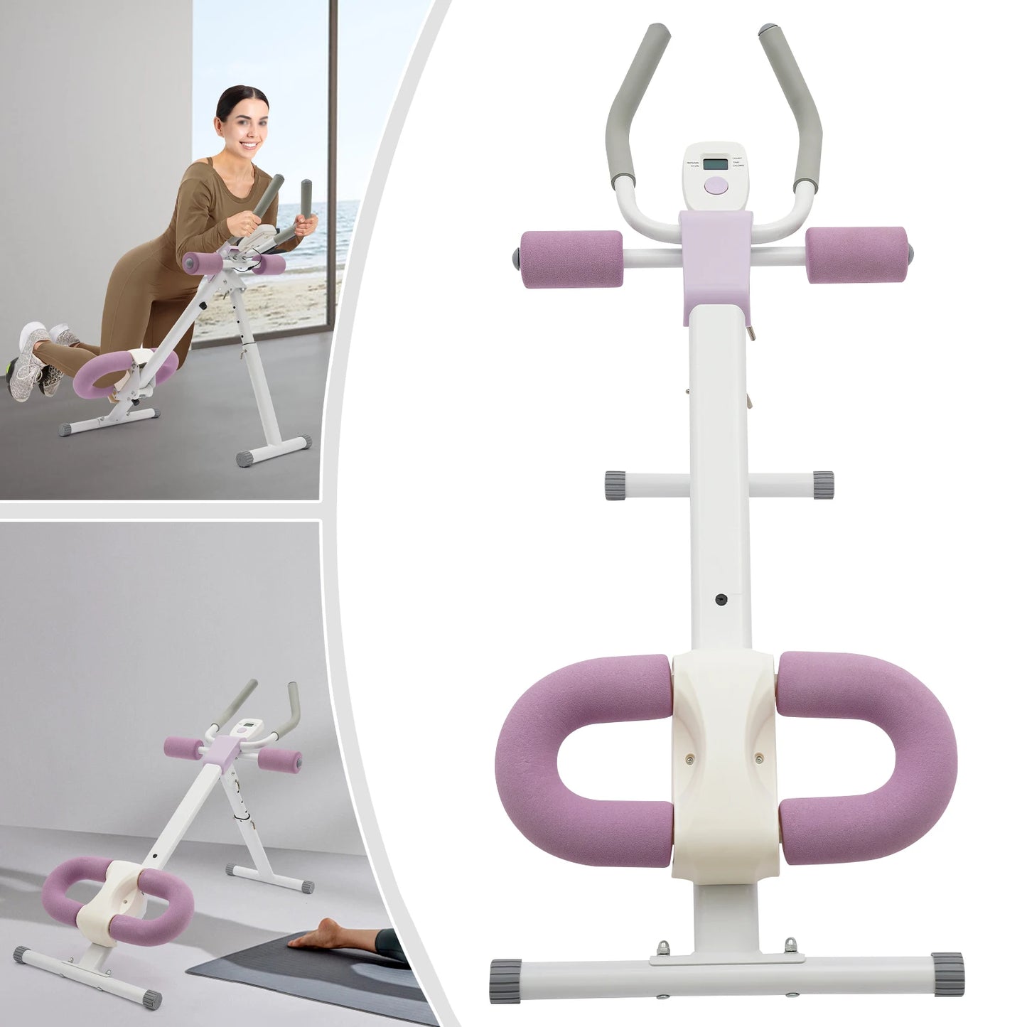 Abdominal Trainer Machine for Home Gym with Adjustable Incline