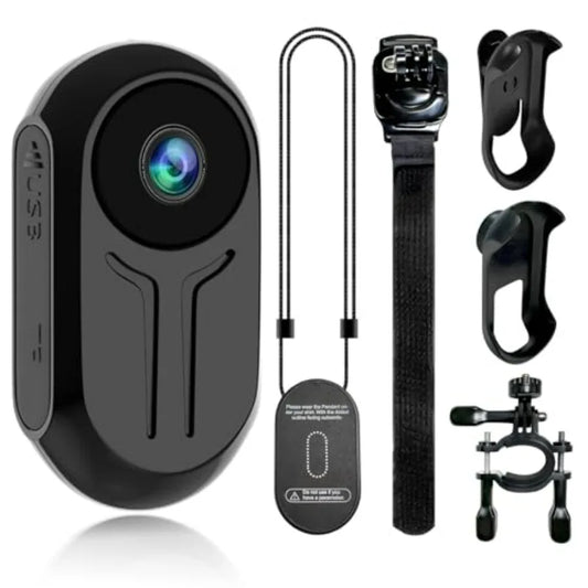 Wearable Thumb Sports Action Camera FHD 1080P Magnetic Mini Body Camera with Audio Small POV Vlogging Camera Bodycam with Night