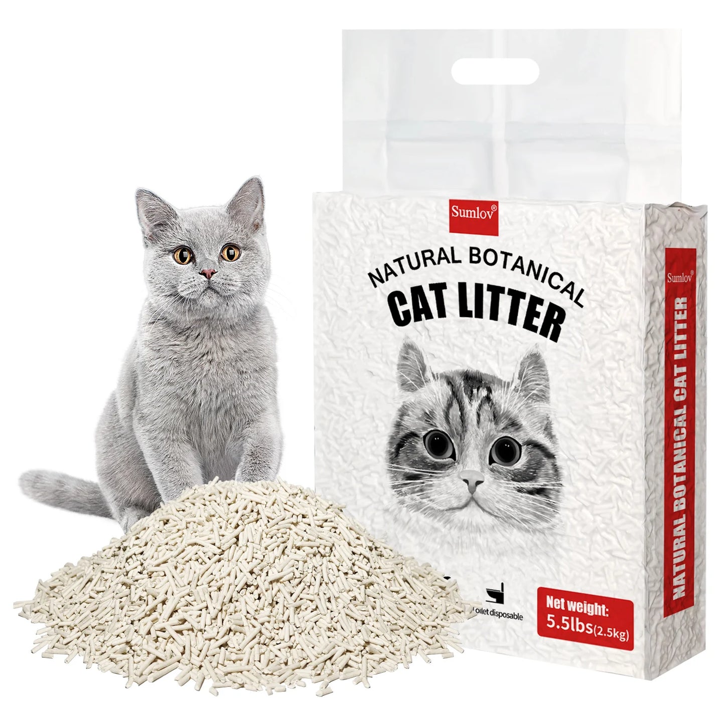 Tofu Cat Litter Natural Botanical Dust-Free Flushable Odor Control