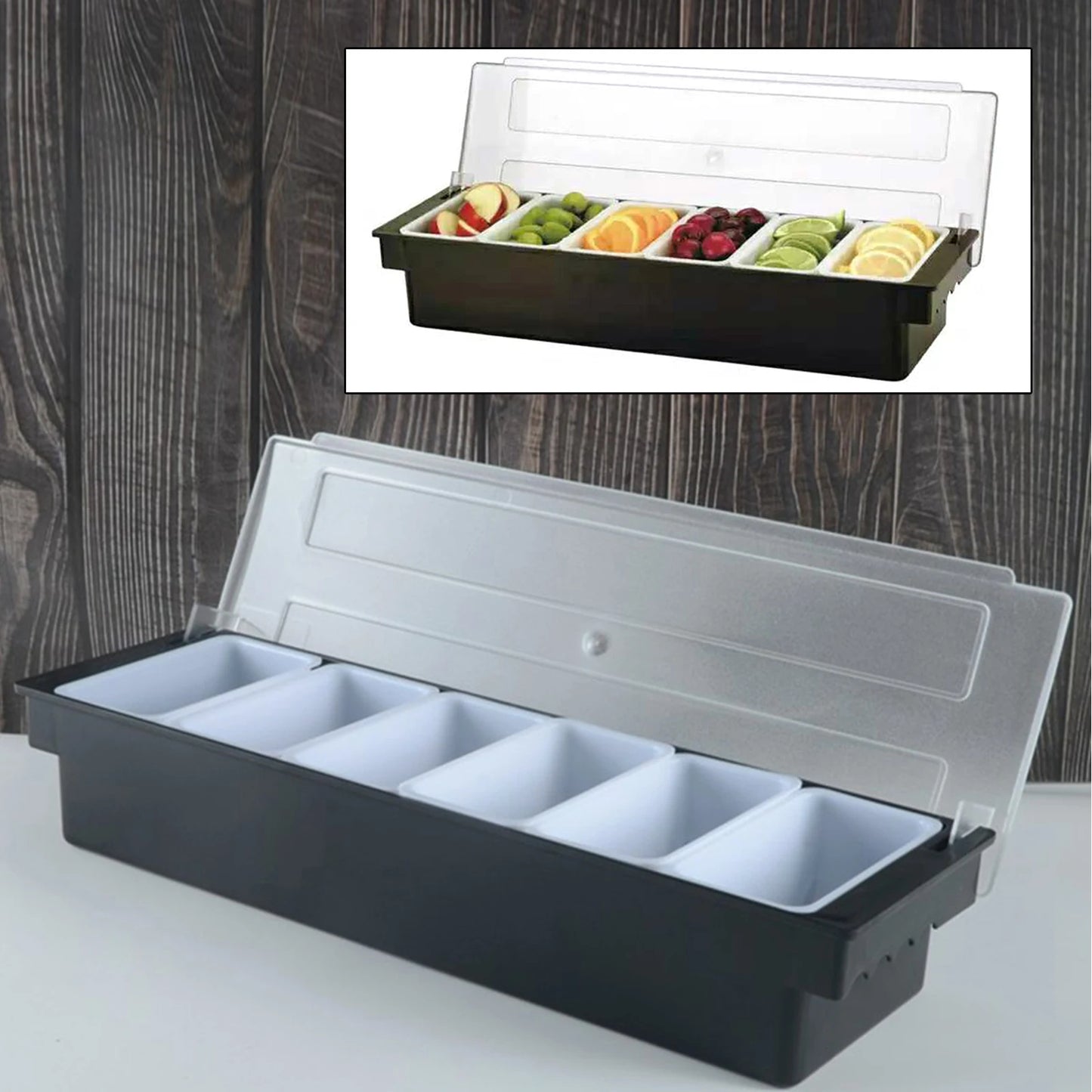 3/4/5/6 Compartment Seasoning Dispenser Caddy