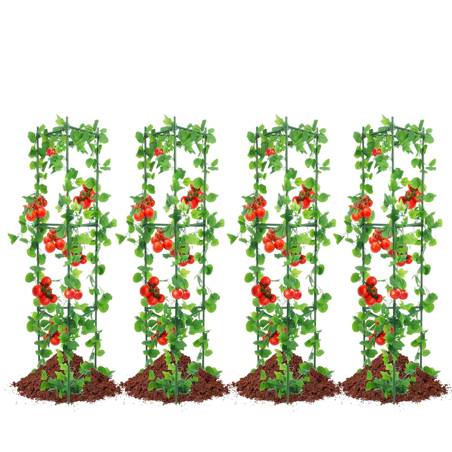 SucceBuy 6 Pack Tomato Cages for Garden Trellis and Support