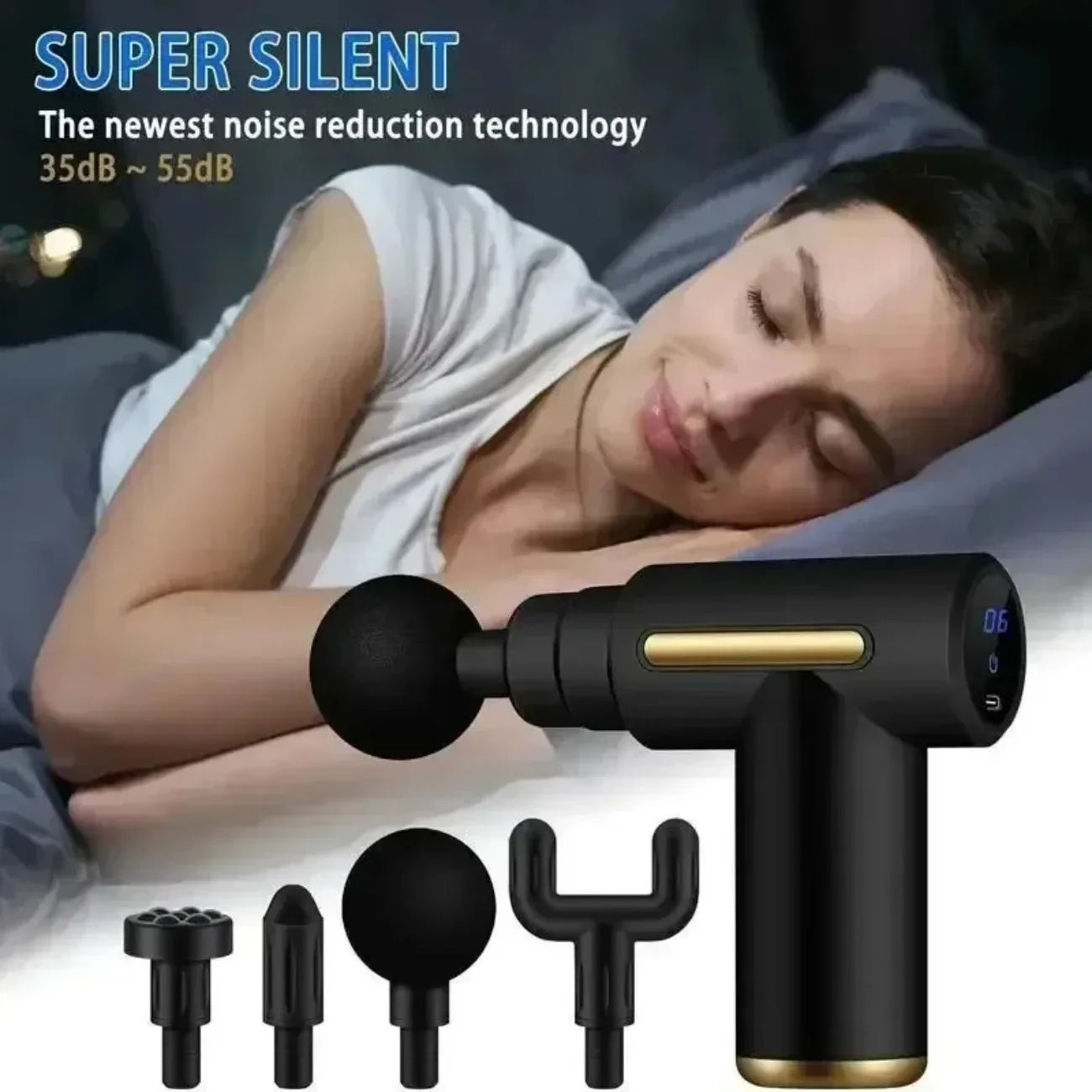 DIAMRI Mini USB Massage Gun Portable for Neck Shoulders Back