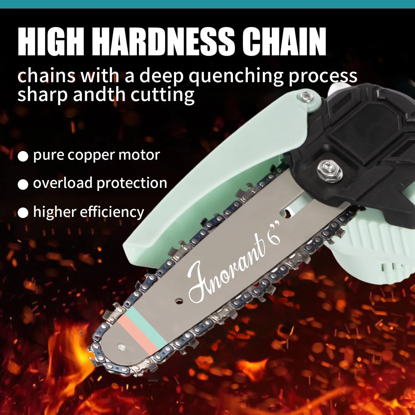 Mini Cordless Chainsaw With Dual Batteries For Portable Tree Cutting