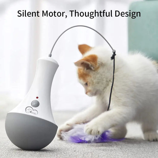 Cat Interactive Feather Toy Teaser for Indoor Play and Exercise