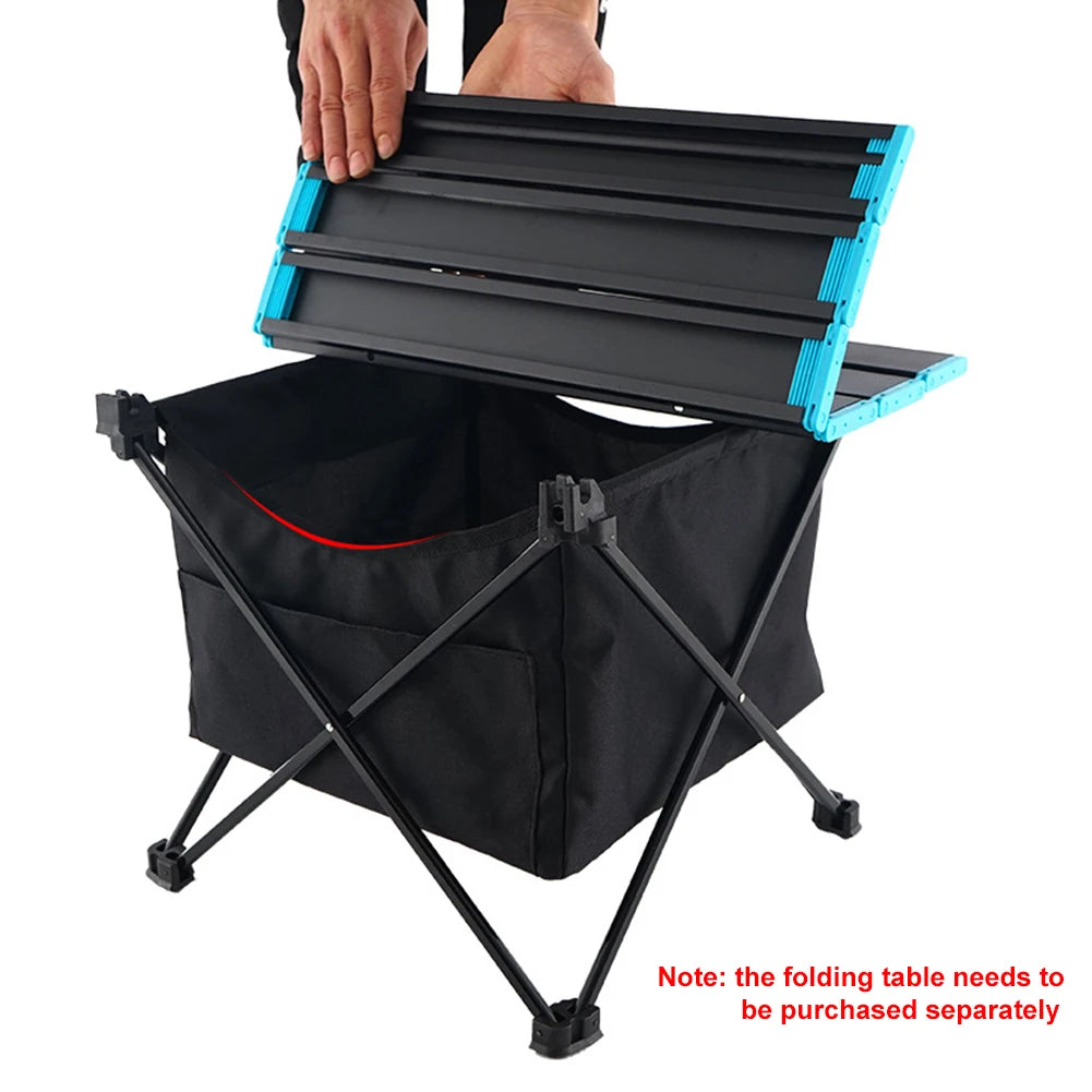 Outdoor Portable Hanging Shelf Under Table Pouch For Camping