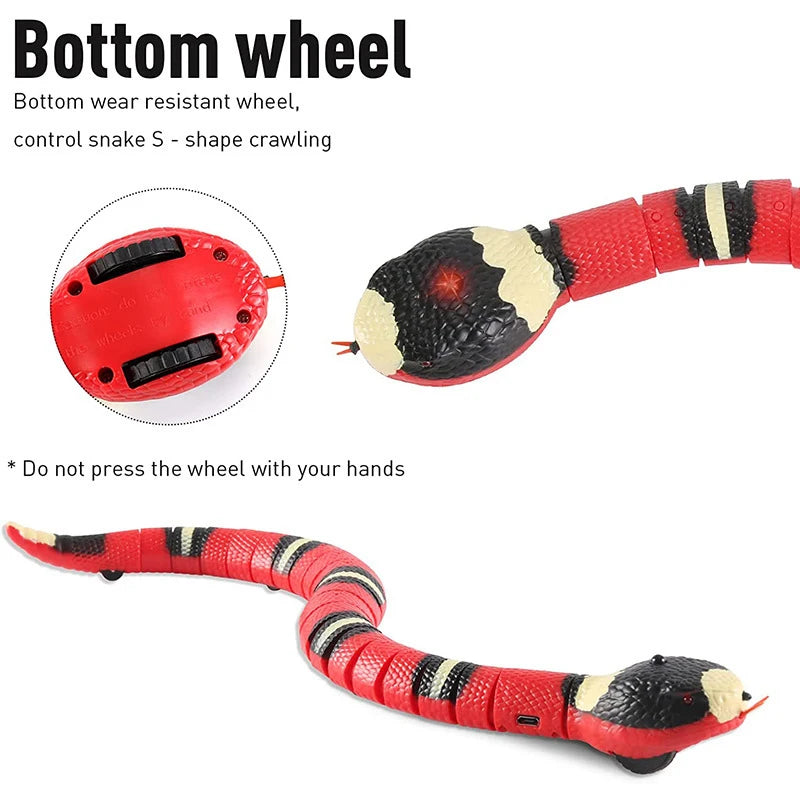 Automatic Cat Toy USB Charging Interactive Snake Teaser For Cats