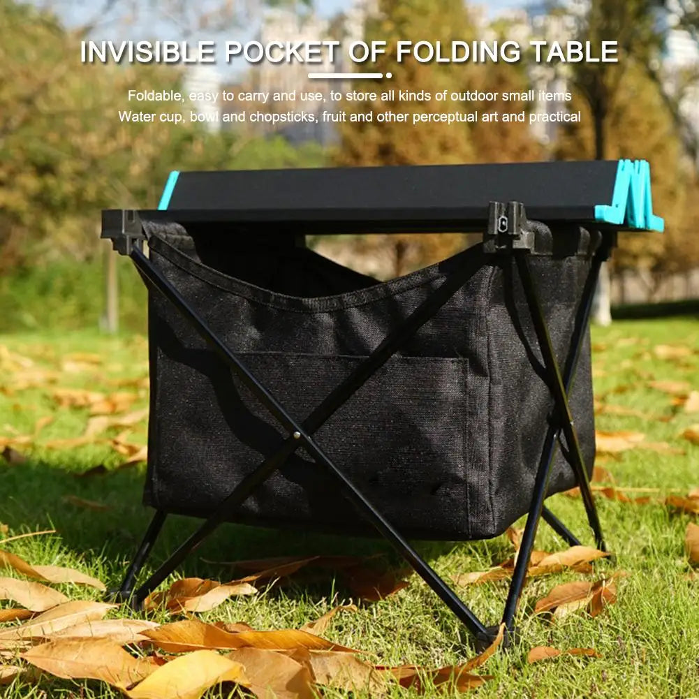 Outdoor Portable Hanging Shelf Under Table Pouch For Camping