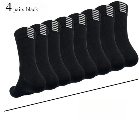 4 pairs Cycling Socks Running Quick Dry Medium Cylinder male and Women Sports Fitness in the Tube solid color