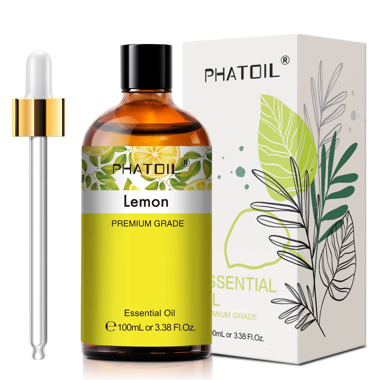 PHATOIL Pure Natural Essential Oils Lavender Jasmine Vanilla Eucalyptus
