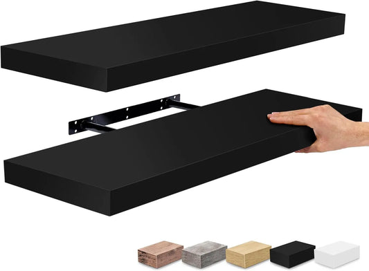 Floating Shelves For Wall With Invisible Brackets Two Pack