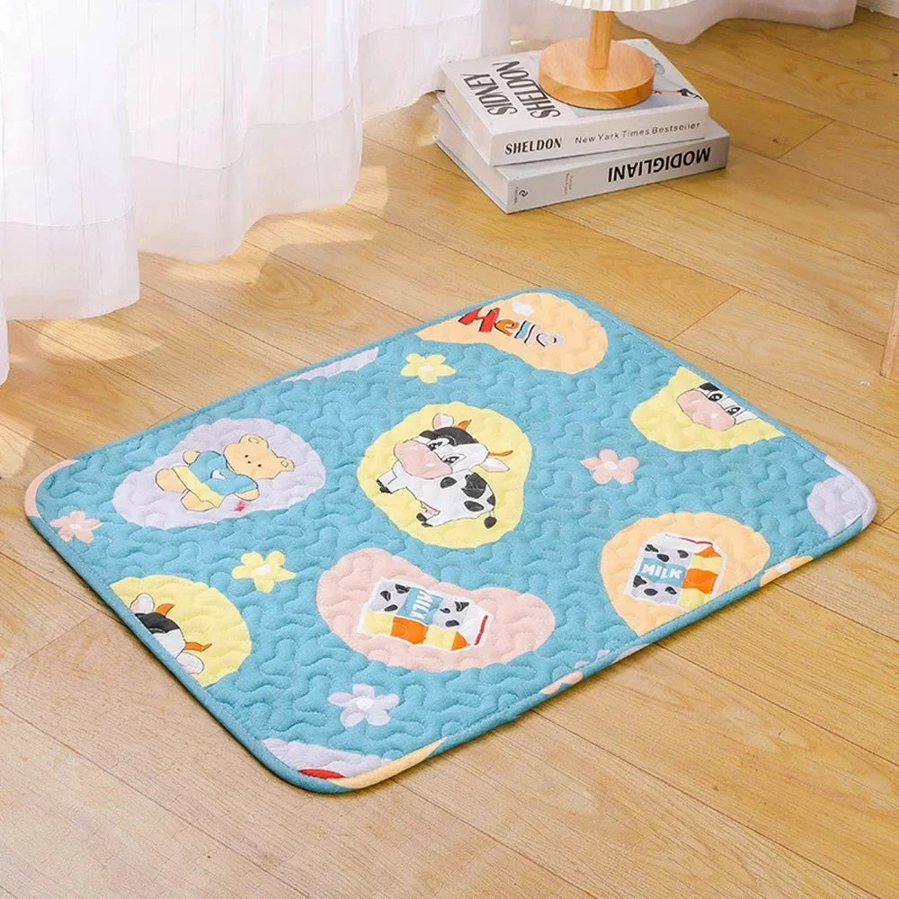 NONECN Cooling Ice Silk PetCare Bed Mat For Dogs Cats
