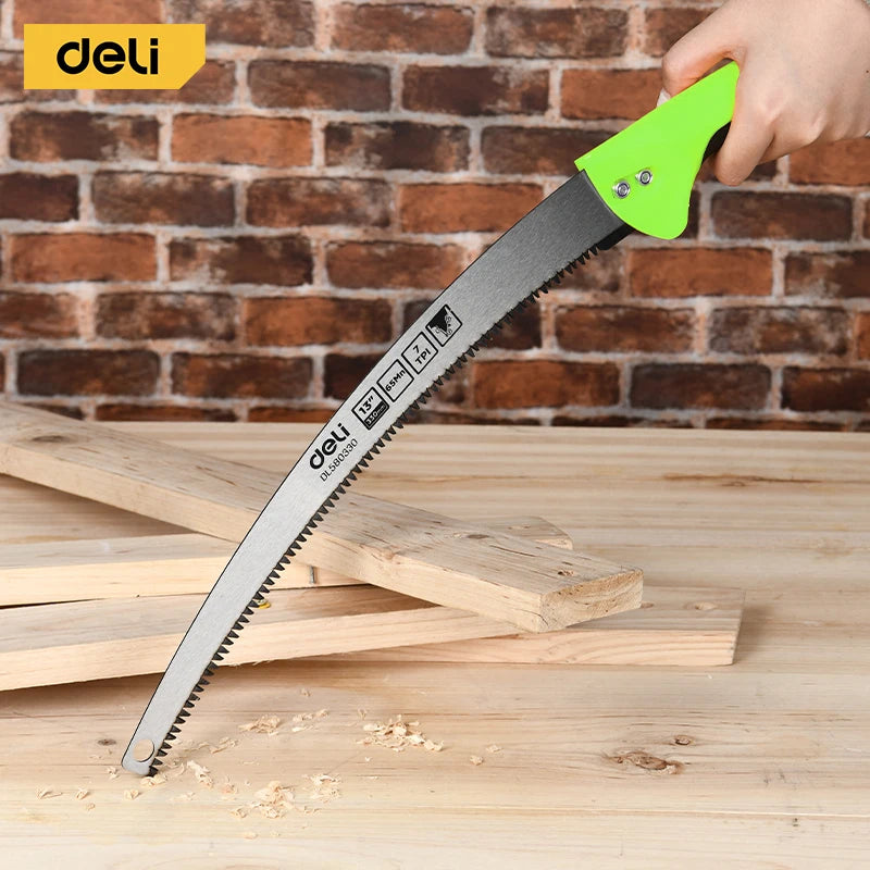 Deli Curved Hand Saw For Pruning And Gardening Tasks
