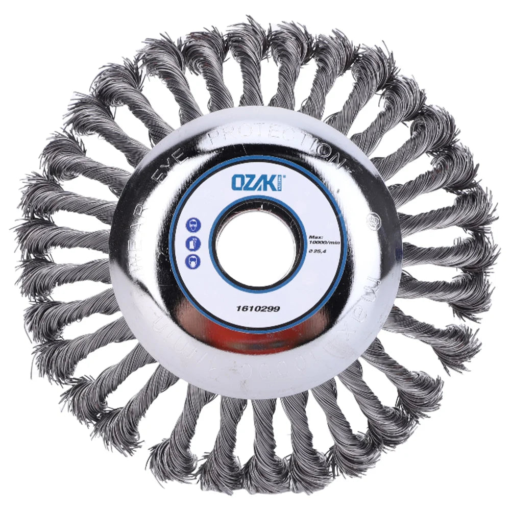 VODOOL Knot Wire Wheel Brush Disc For Weeds And Grass
