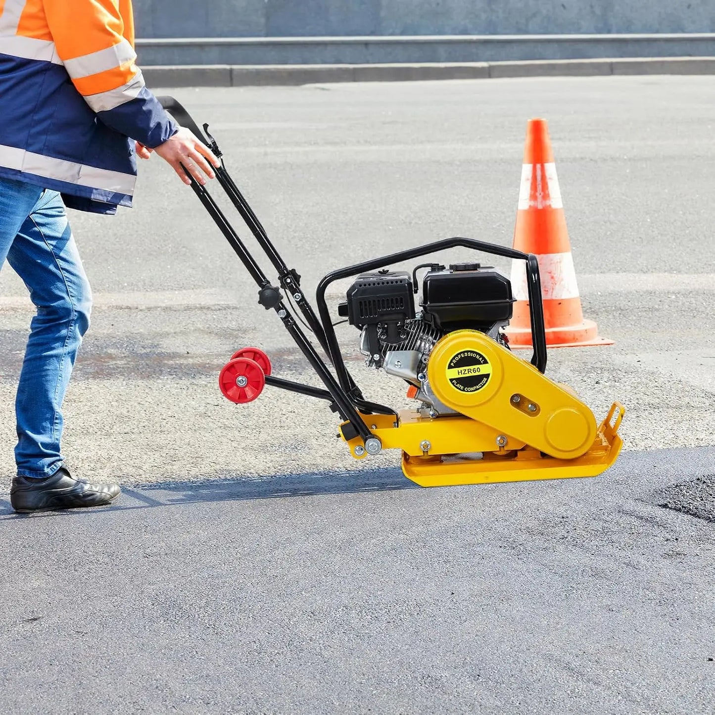 Twister.CK Plate Compactor 7HP 212cc Gas Engine 4200 Lbs Force