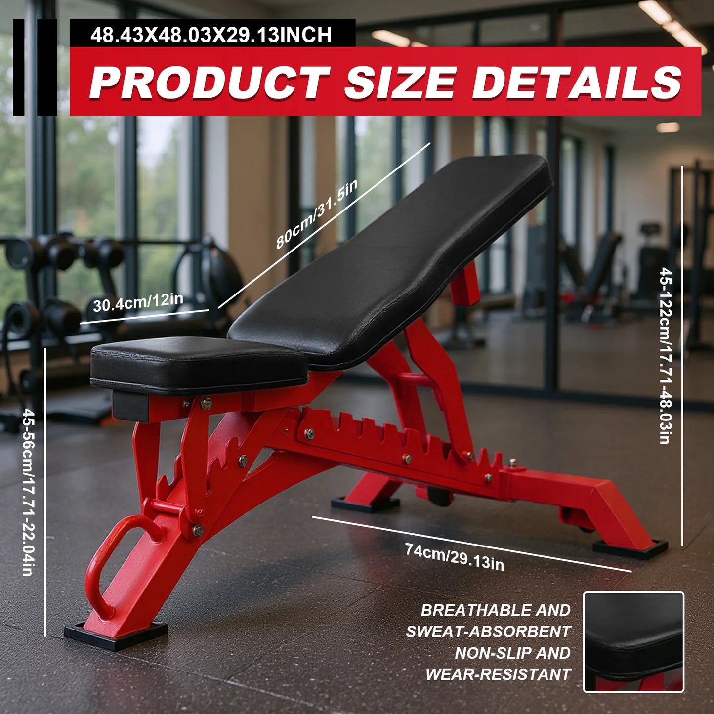 Adjustable Workout Bench Incline Decline for Home Gym and Garage