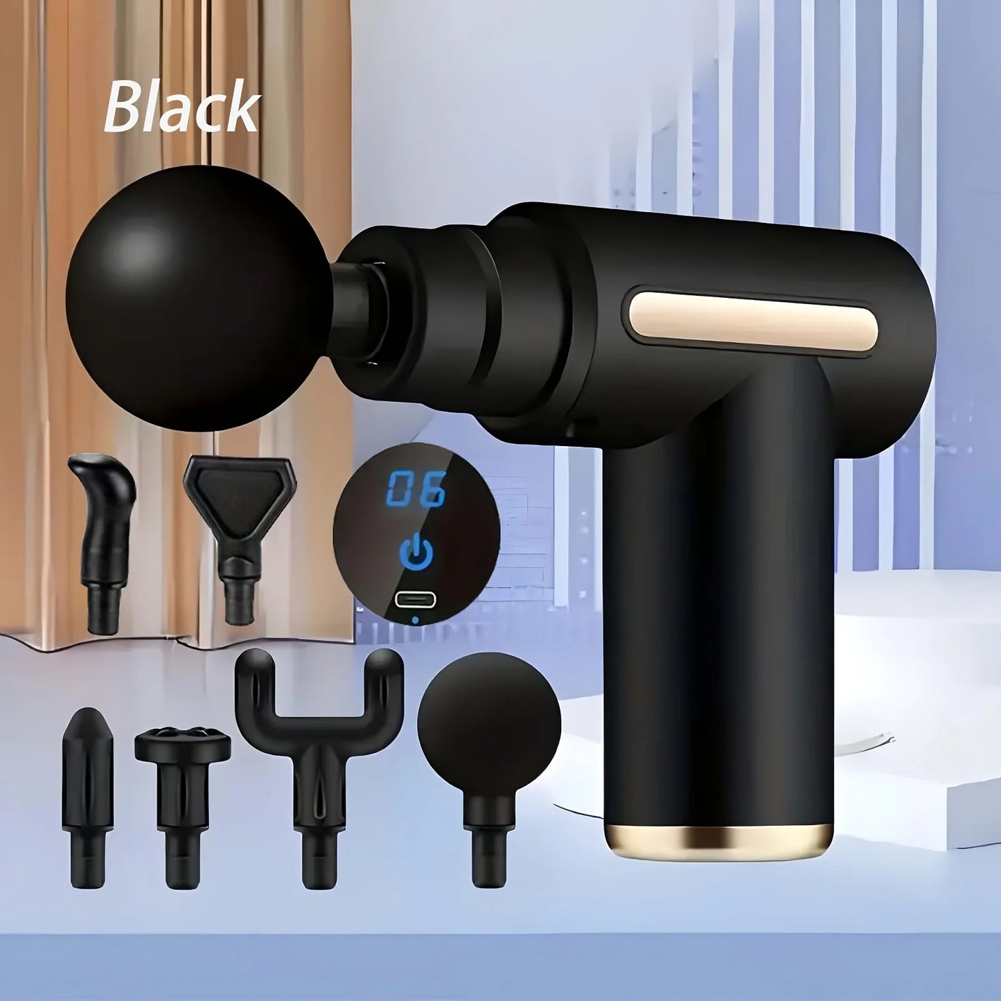 Altruism Fitness Hammer Compact Deep Tissue Massager With Interchangeable Heads