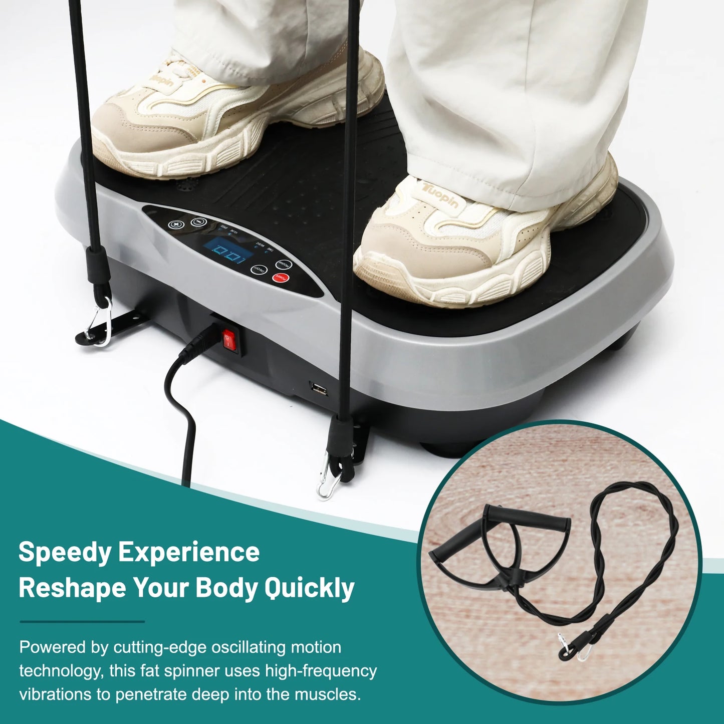 Vibration Plate Exercise Machine For Home EMS Fat Burning And Body Toning