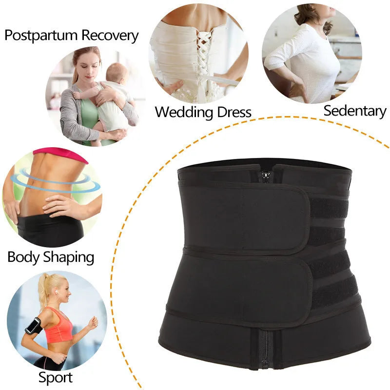 Waist Trainer Slimming Shapewear Belt Girdle Sweat Trimmer Workout