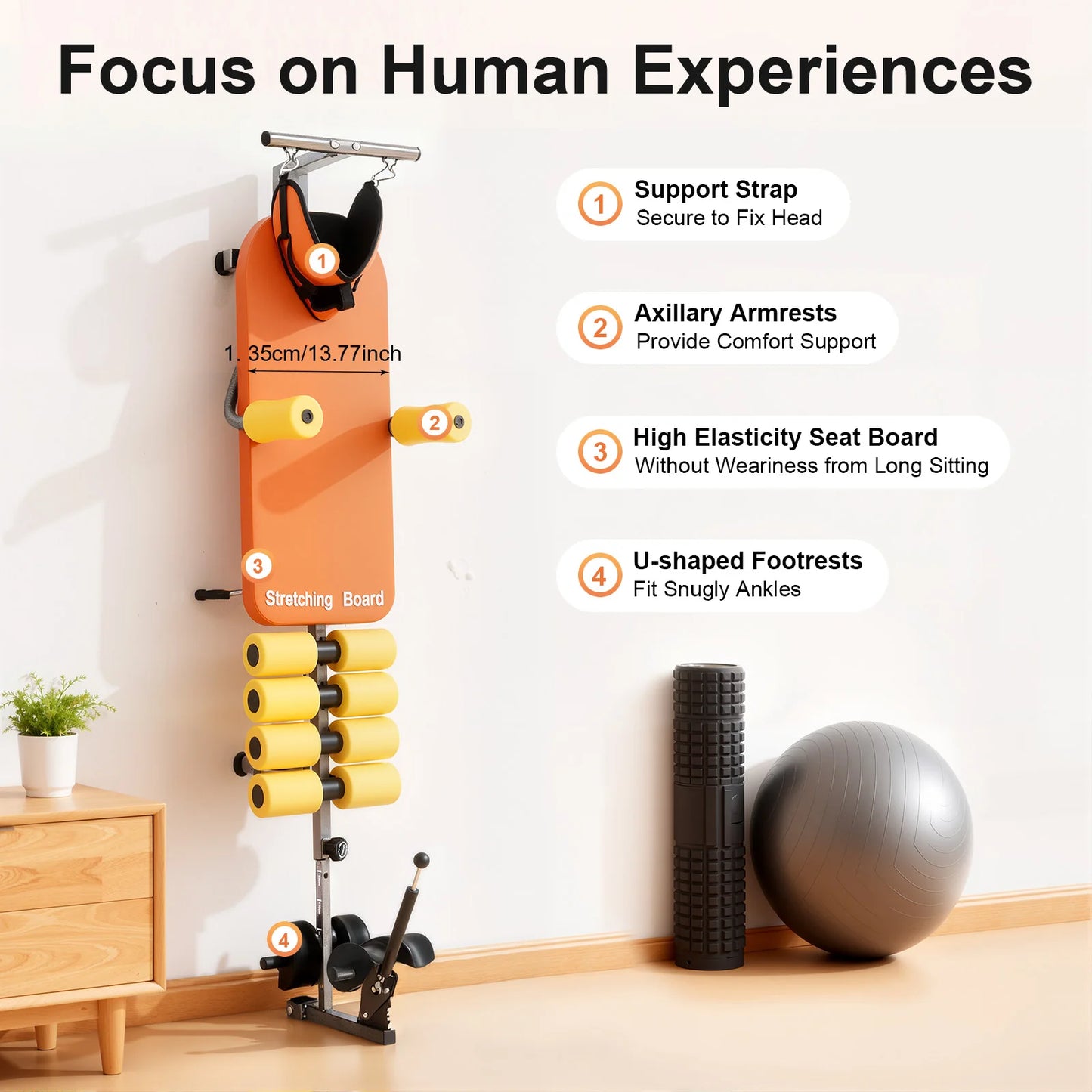 Adjustable Back Stretch Bench For Spinal Decompression And Neck Pain Relief