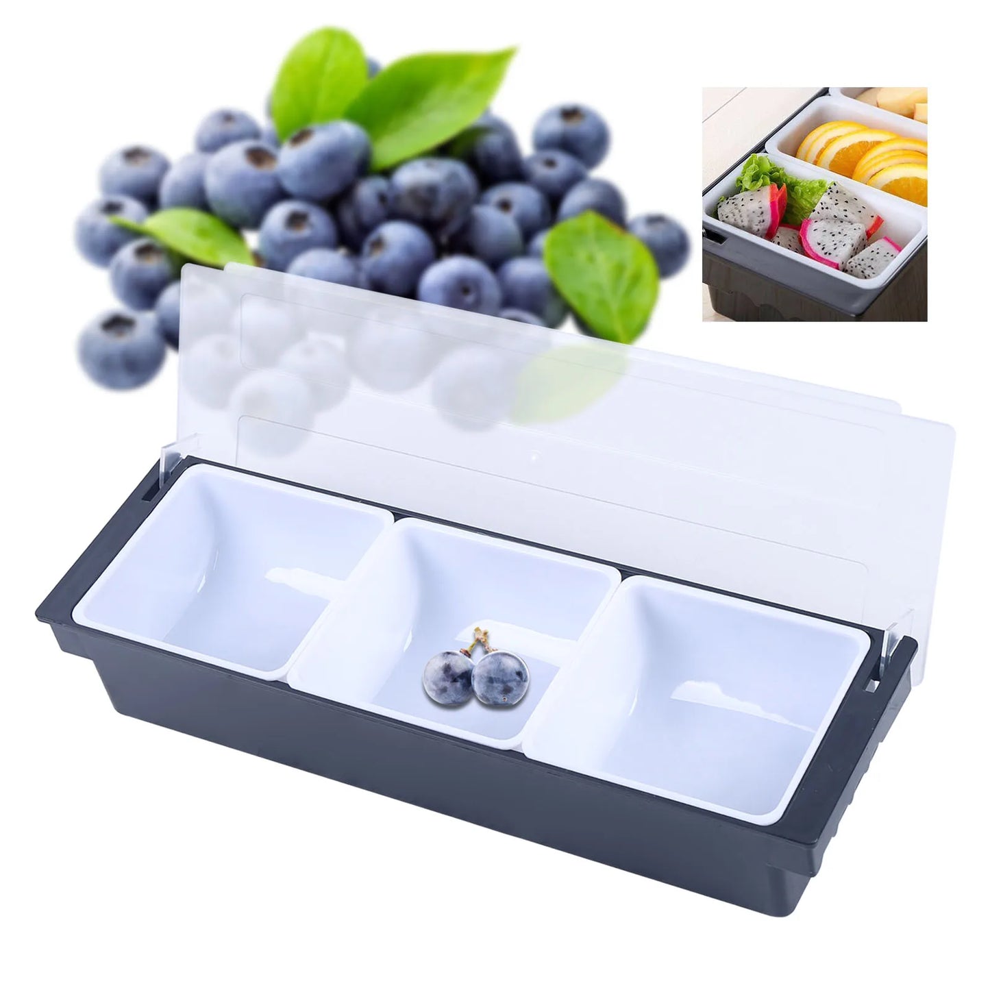 3/4/5/6 Compartment Seasoning Dispenser Caddy
