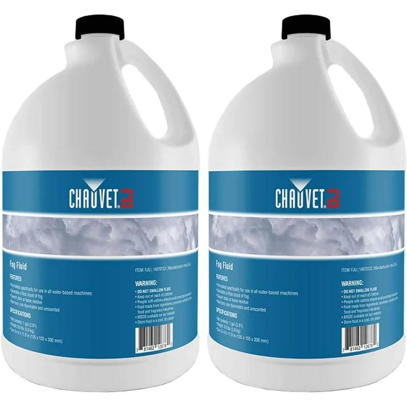 Chauvet DJ Fog Fluid 2 Pack for Fog Machines Compatible With Leading Brands