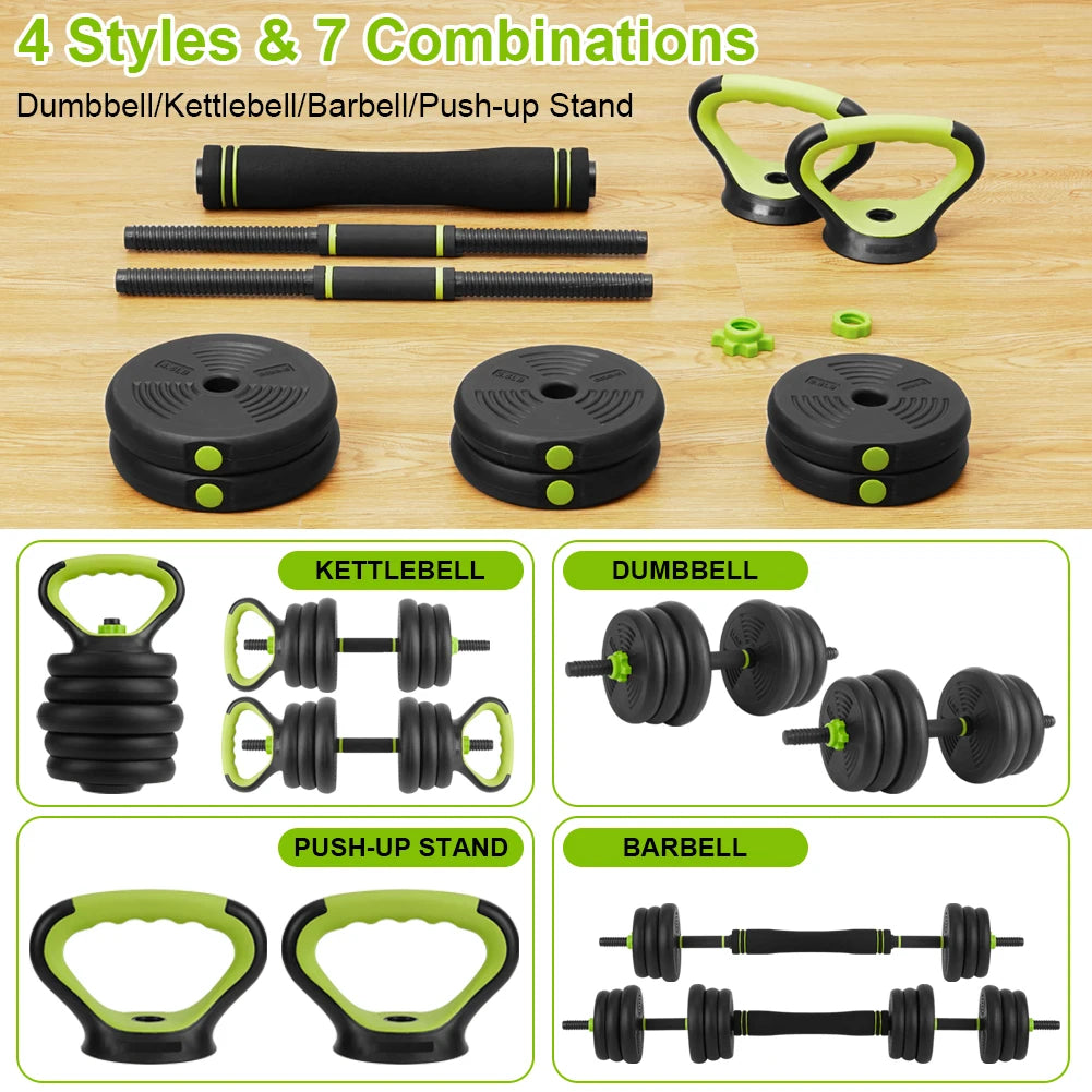 TWISTER.CK Adjustable Dumbbells 4 In 1 Home Gym Set Connector