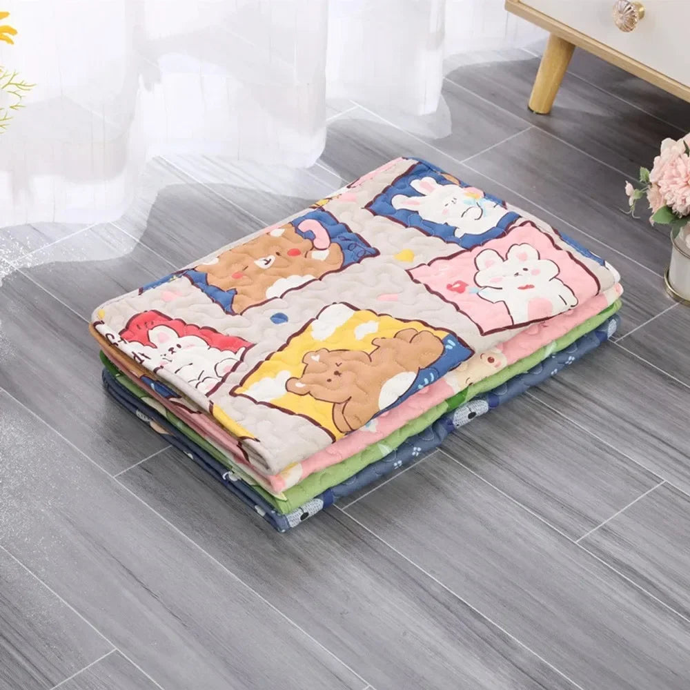 NONECN Cooling Ice Silk PetCare Bed Mat For Dogs Cats