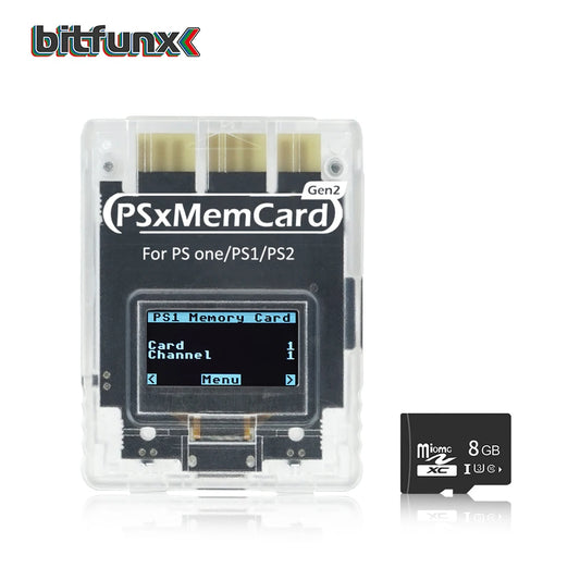 BitFunx PSxMemCard Gen2 SD2PSX for PS1 PS2 Consoles