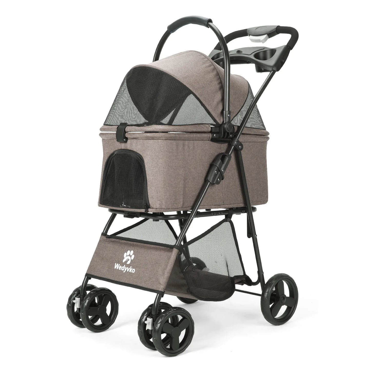 3 In 1 Pet Stroller With Removable Carrier For Small And Medium Pets