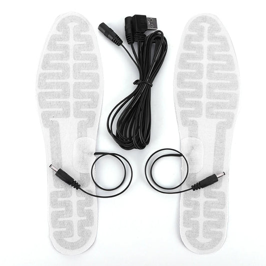 USB Heated Shoe Insoles Foot Warmer Film 10W Electric Foot Warming Pad Winter Outdoor Sports Heating Insole