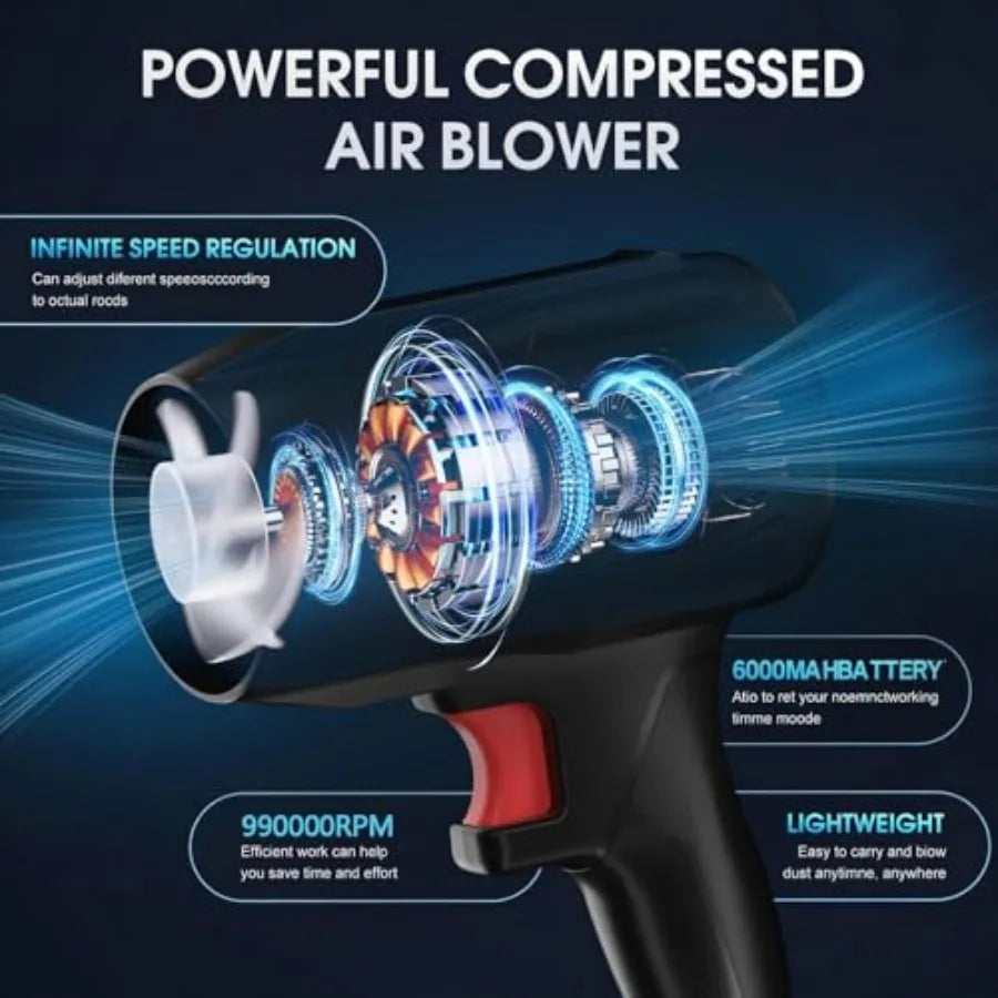 21V Cordless Leaf Blower X5 Lightweight Handheld Tool