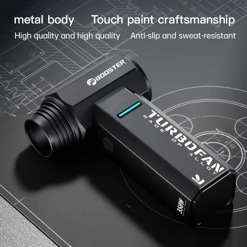 TF40 Portable Turbine Air Blower Type C Fast Charging Battery